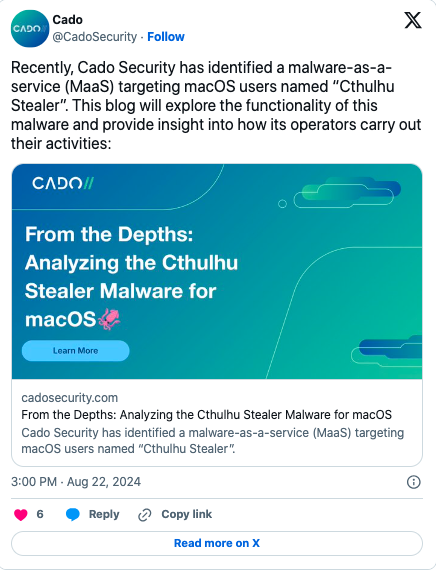 About ‘Cthulhu Stealer’ Malware Targeting Crypto Wallets